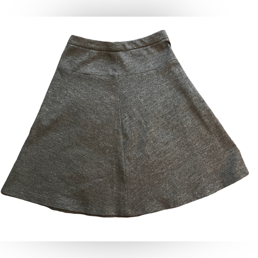 Loft Wool Blend Grey Skater Skirt Sz2